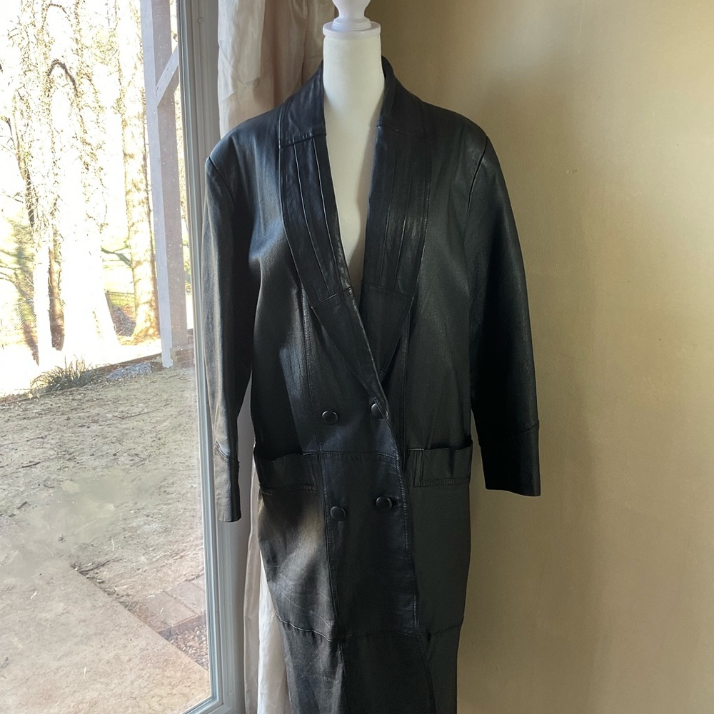 COMINT  Vintage Leather Jacket size S ladies